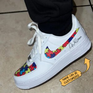 personalized n autism awareness af1 shoes autism awareness custom af1 sneakers (copy)