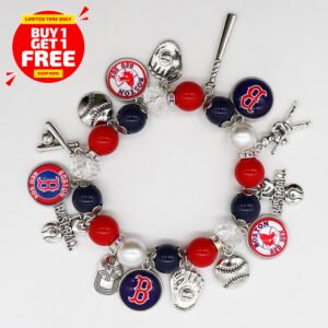 boston baseball charm bracelet perfect gift for fans (buy 1 get 1)