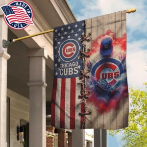 βΎοΈ Chicago Cubs Vintage American House Flag