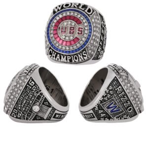 2016 chicago cubs world series championship replica ring with premium wooden display box