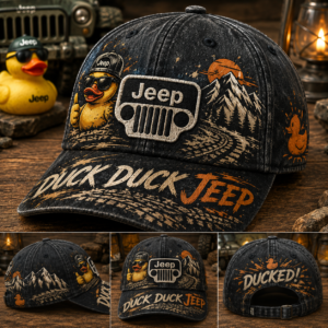 custom hand painted jeep cap with embroidered patch trail rated