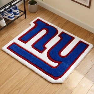 new york giants "ny" logo area rug | custom football fan room decor