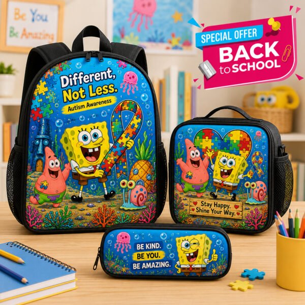 Home Personalized autism backpack set