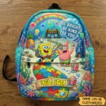 Personalized Autism Backpack – Custom Name School Bag | Be Bright Be Kind Be You