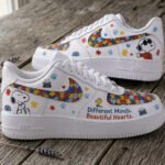 Different Minds. Same Heart Puzzle Low Top Sneakers | Autism Awareness Gift