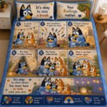 Autism Awareness Quilt – Your Feelings Matter | Personalized Comfort Blanket for Kids