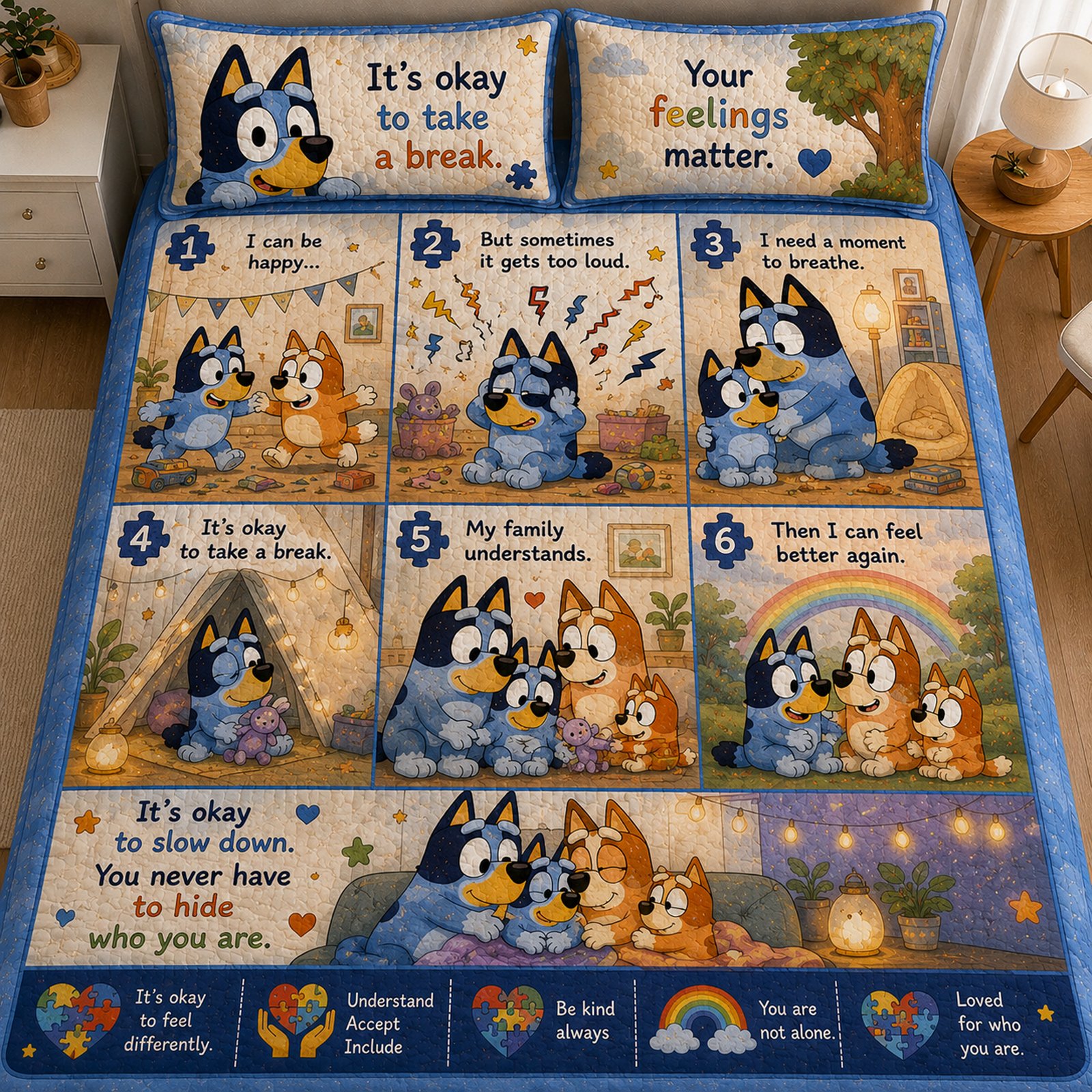 bluey quilt 2 bluey quilt 2