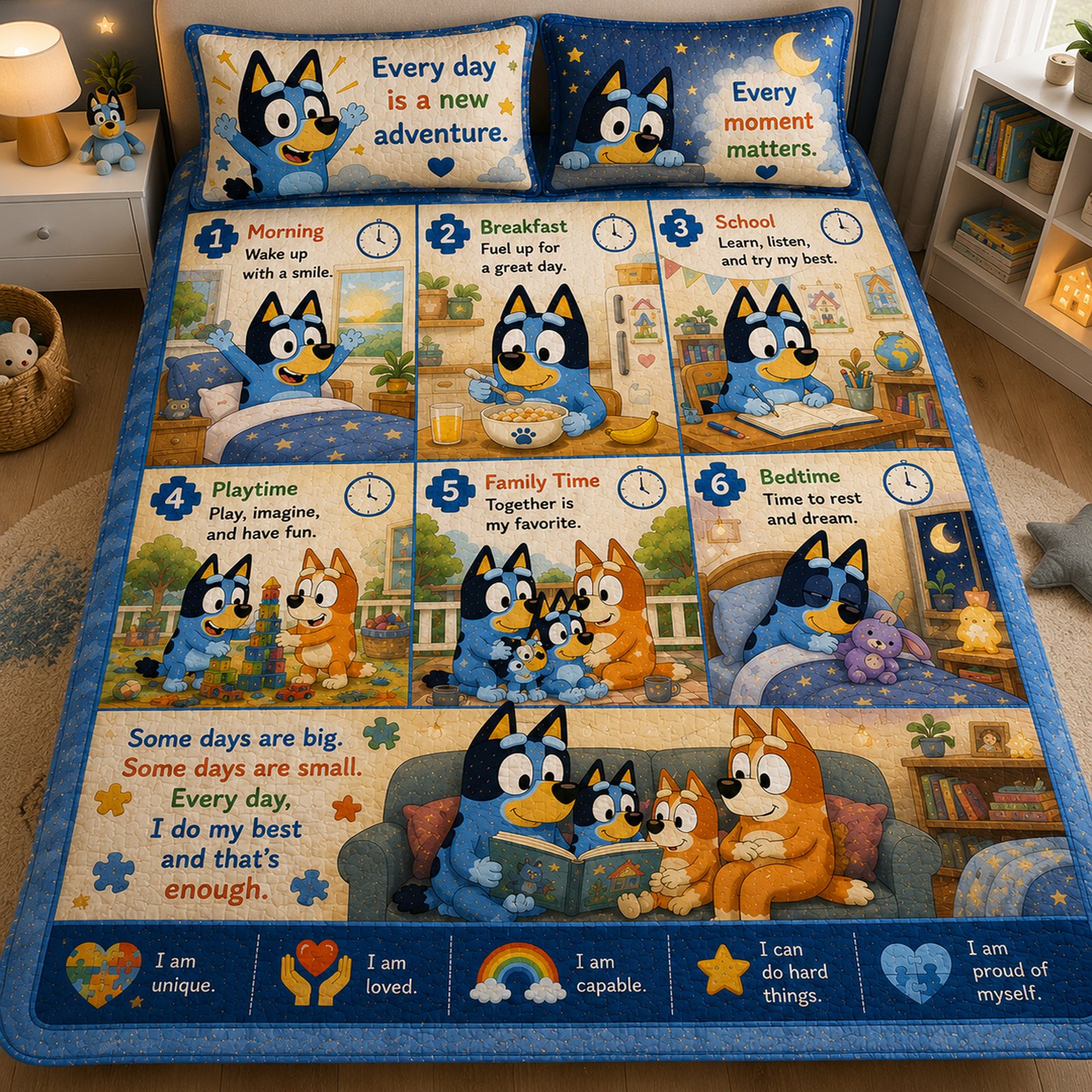 bluey quilt 5 bluey quilt 5