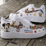 Different, Not Less Puzzle Low Top Sneakers | Autism Awareness Gift