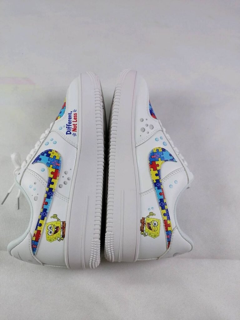 Real ESGIFTS customer wearing custom sneakers