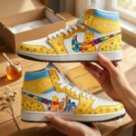 Bee Kind Autism High Top Sneakers – Honey Bear Gift for Men & Women