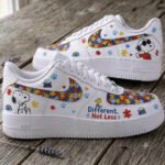 Different, Not Less Puzzle Low Top Sneakers | Autism Awareness Gift