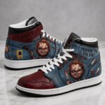 Friends ’Til The End Horror Doll High Top Sneakers – Scary Movie Inspired Shoes for Horror Fans