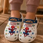 Autism Awareness Clogs – Different Is Beautiful, Be Your Amazing Self Shoes for Kids & Adults