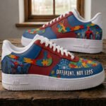 Autism Acceptance Sneakers – Different, Not Less Low-Top Shoes