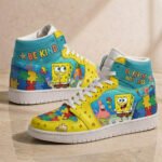 Autism Acceptance High-Top Sneakers – Be Kind, Different Not Less Fan Gift