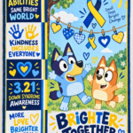 Down Syndrome & Bluey Quilt – Brighter Together