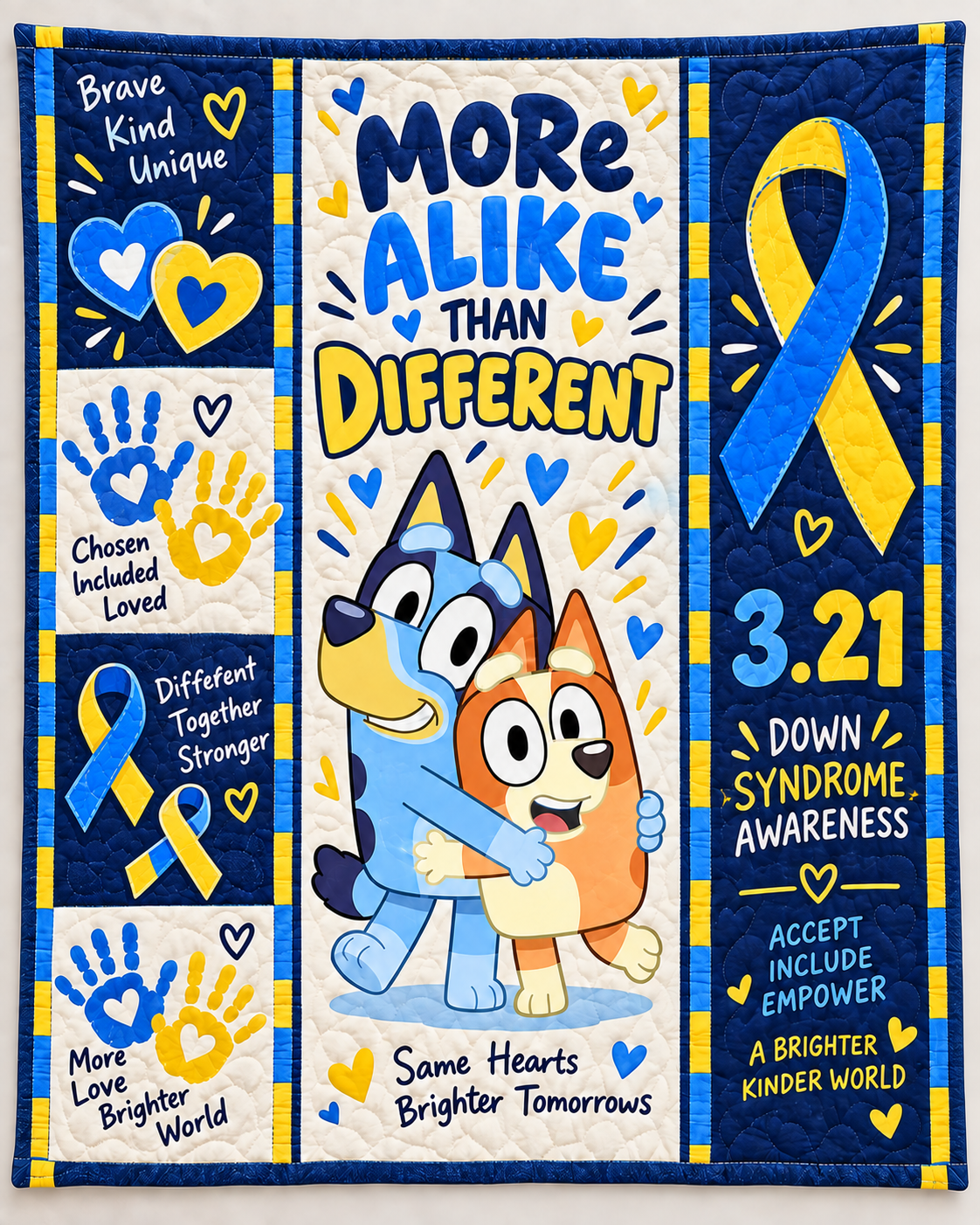 Down Syndrome & Bluey Quilt – More Alike Than Different