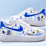 Diabetes Awareness Sneakers – Diabetes Warrior Blue Ribbon Shoes