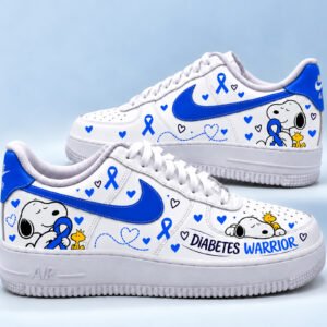 Diabetes Awareness Sneakers – Diabetes Warrior Blue Ribbon Shoes