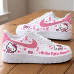 Breast Cancer Awareness Sneakers – No One Fights Alone, Low Top & High Top