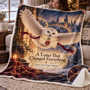 A Letter That Changed Everything Sherpa Blanket – Where the Magic Began