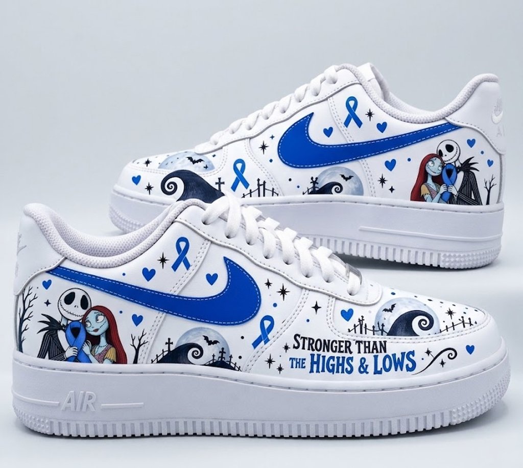 Diabetes Awareness Jack & Sally Sneakers – Stronger Than the Highs & Lows