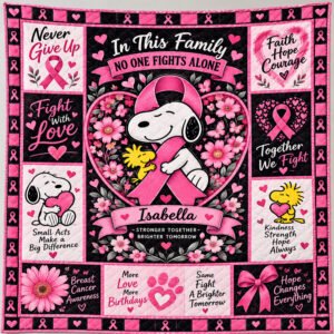 Personalized Breast Cancer Awareness Quilt – A Brighter Tomorrow