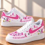 Breast Cancer Awareness Sneakers – No One Fights Alone, Low Top & High Top
