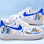 Diabetes Awareness Sneakers – Diabetes Warrior Blue Ribbon Shoes